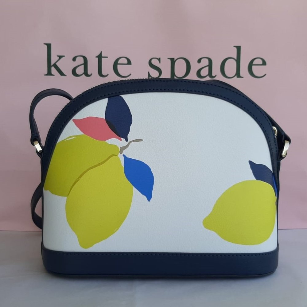 Kate Spade NY Sylvia Lemon Zest X Large Dome Cross - Picture 2 of 9